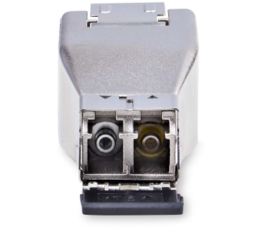 Startech.com Gigabit Glasvezel naar RJ45 Ethernet Media Converter Dongle, Optical Singlemode 10km/Multimode 800m, PoE Voeding, Compact Ontwerp, Stalen Behuizing, Micro Mini, TAA