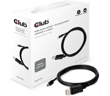 Club 3D Mini DisplayPort to DisplayPort Ver. 1.2 kabel (2 meter)