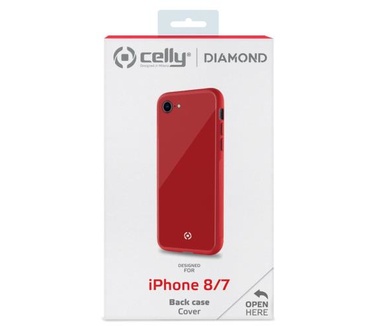 Celly Diamond (iPhone SE 2nd Gen/8/7) Rood