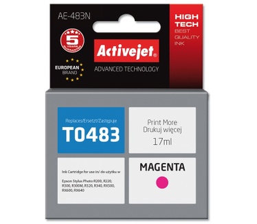Activejet ink for Epson T0483