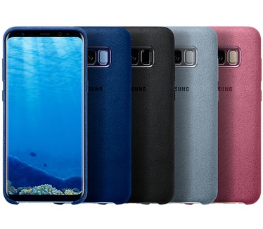Samsung Galaxy S8 Plus Alcantara Cover (Galaxy S8+) Blauw
