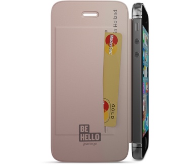 BeHello iPhone 5 / 5S / SE Book Case Transparent Back Rose Gold