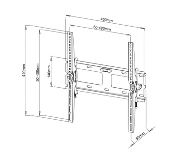 Techly 23-55" Wall Bracket for LED LCD TV Tilting" ICA-PLB 131M