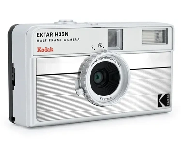 Kodak EKTAR H35N Film Camera zilver - halfframe - halfkleinbeeld - vernieuwde versie van de EKTAR H35