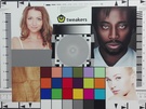 Samplefoto's budget-Androids testkaart goed licht