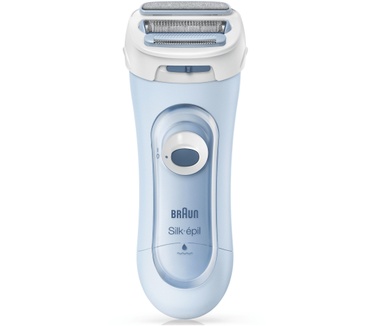 Braun Silk-épil Lady Shaver 5-160 Blauw - 3in1 Draadloos W&D Elek Scheerapparaat, Trimmer En Scrub