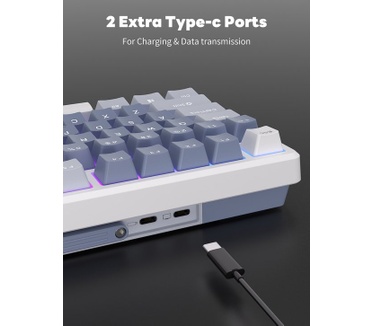 Royal Kludge RKM75 ISO-ES Hot-Swappable Switch Brown Wireless Phantom