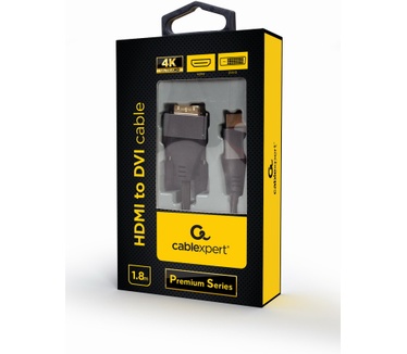 Gembird CC-HDMI-DVI-4K-6 Zwart