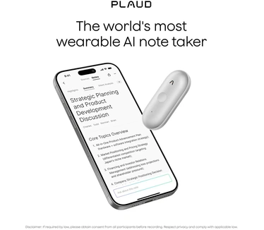 Plaud NotePin S Dicteerapparaat Silver