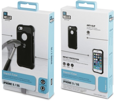 BeHello iPhone 5 / 5S / SE Impact Case Black