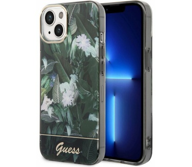 Guess Jungle Back Case - Apple iPhone 14 Plus (6.7") - Groen Groen