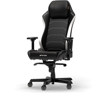 DXRacer MASTER XL Black & White EPU Leathe gamestoel