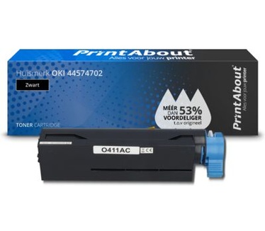 PrintAbout Huismerk OKI 44574702 Toner Zwart