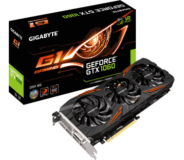 Gigabyte GeForce GTX 1060 G1 Gaming D5X 6G