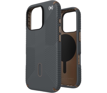 Speck Presidio2 Grip + ClickLock Apple iPhone 16 Pro Charcoal Grey - with Microban