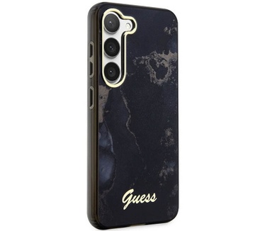 Guess Gold Marble Back Case Samsung Galaxy S23 Plus (S916) Zwart Zwart