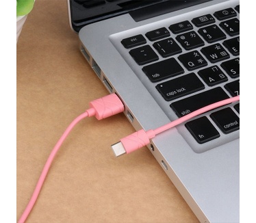 Usams U-Gee Standaard USB naar USB-C Kabel (100cm) - Roze