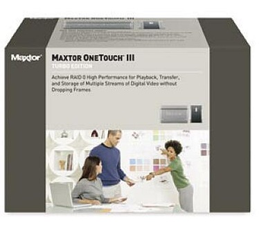 Maxtor OneTouch III Turbo Edition 600GB (7200rpm, USB 2.0 & Firewire , 16MB, RAID 1/0)