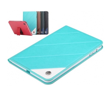 Rock Leather case Apple iPad Mini / iPad mini 2 (LUXURY Serie blue)