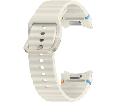Samsung Galaxy Watch7 Sport Rubberen Band Wit M/L