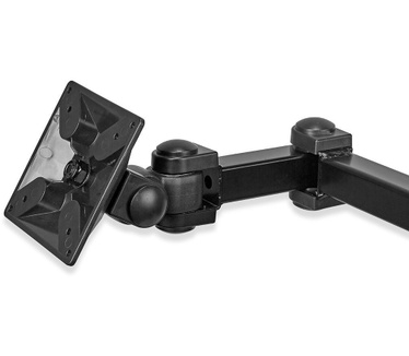 Nedis Ergonomische Monitorbeugel - Dubbele Monitor-Arm - Draai- en Kantelbaar - Zwart (ERGODMM100BK)