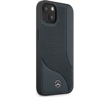Mercedes-Benz Perforated Back Case - iPhone 13 (6.1") - Blauw Blauw