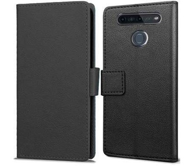 qMust LG K51S Wallet Hoesje Zwart