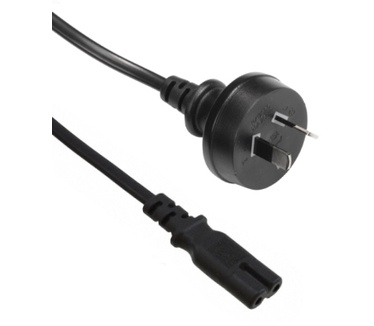 Eeconn Netsnoer, Australië - C7, 2x 0.75mm², Zwart, 1.8m