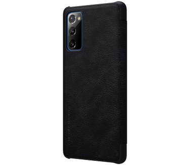 Nillkin Qin PU Leather Book Case - Samsung Galaxy S20 FE - Zwart Zwart