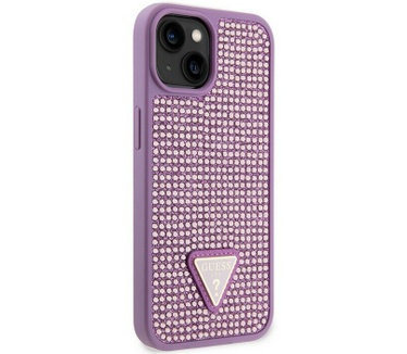 Guess Rhinestones Back Case - Apple iPhone 15 Plus (6.7") - Paars Paars