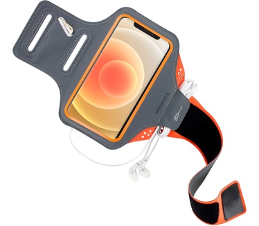 Mobiparts Comfort Fit Sport Armband Apple iPhone 12/12 Pro Neon Orange