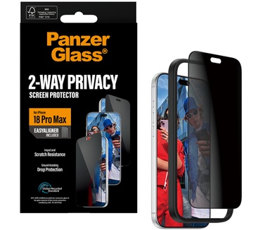 PanzerGlass PanzerGlass® 2-Way Privacy Screen Protector iPhone 2026 Pro Max | Ultra-Wide Fit w. EasyAligner