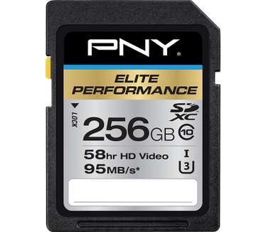 PNY Elite Performance 256GB SDXC Class 10 UHS-I U3