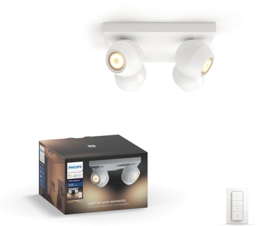 Philips Hue Buckram Spotlamp Wit (4-spot)