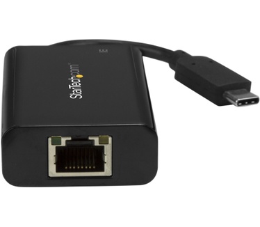 Startech.com USB-C naar Gigabit Ethernet Adapter/Converter met PD 2.0, 1Gbps USB 3.1 Type C naar RJ45/LAN Netwerk met Power Delivery Passthrough Charging, TB3 Compatibel, MacBook Pro/Chromebook