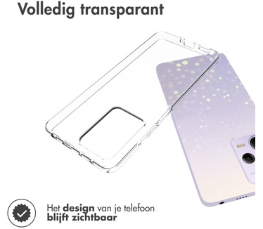Accezz Clear Backcover Xiaomi Poco X5 Pro 5G - Transparant