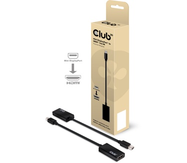Club 3D MiniDisplayPort > HDMI 1.4 VR Ready Passive Adapter Zwart