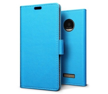 qMust Motorola Moto Z Wallet Case - TPU frame - Blue