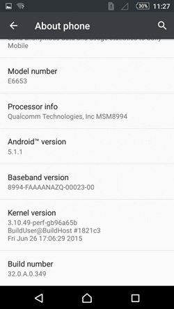 Xperia Z5 screenshot