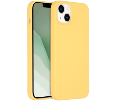 Accezz Liquid Silicone Backcover met MagSafe iPhone 14 Plus - Geel
