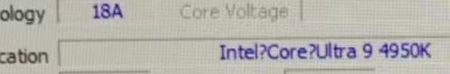 Intel Core Ultra 9 4950K-leak