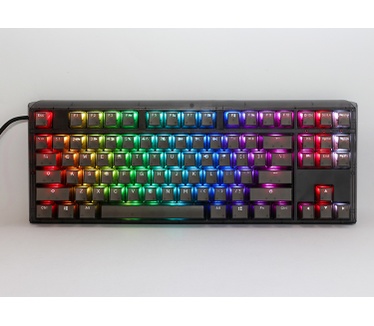 Ducky One 3 TKL Aura, RGB, clear keycaps, MX Red, Qwerty US, Zwart
