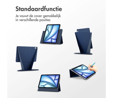 Accezz High Stand tablet case Apple iPad Air 11 inch (2025) M3 / (2024) M2 / Air 5 (2022) / Air 4 (2020) - Donkerblauw