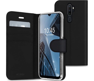 Accezz Wallet Softcase Bookcase Oppo A5 (2020) / A9 (2020) - Zwart