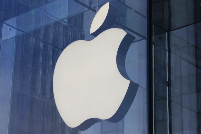 Het logo van Apple. Bron: Getty Images