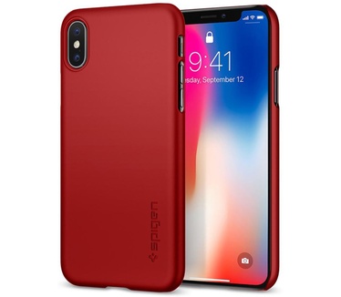 Spigen Thin Fit Case Apple iPhone X  Rood