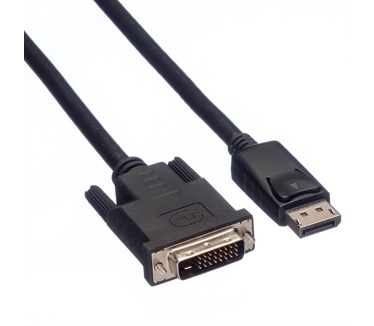 Roline DisplayPort Kabel DP Male - DVI Male (24+1), LSOH 2,0m