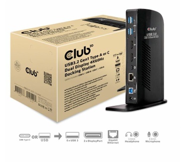 Club 3D SenseVision Club 3S USB 3.0 Dual Display 4K60Hz