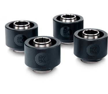 EK Water Blocks EK-ACF Fitting 10/16mm - Black (4-pack)