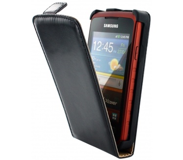 Mobiparts Mobiparts Classic Flip Case Samsung S5690 Xcover Black